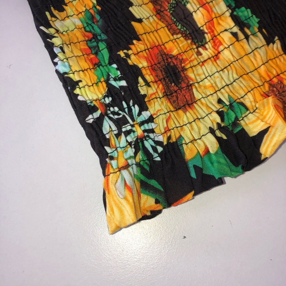 Sunflower tube top